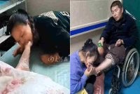 Doktor menyarankan Mei supaya merangsang jari tangan dan jari kaki bagi membantu pemulihan saraf suaminya. - Foto Agensi
