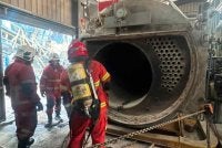 Api telah dipadamkan oleh pekerja kilang sebelum ketibaan pasukan bomba.