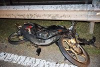 Antara motosikal terlibat kemalangan di KM246.4 LPT1 menghala ke Kemaman pada Sabtu.