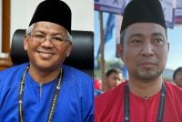 Kemenangan Cikgu Syar'e (gambar kiri) sekali gus menyaksikan BN berjaya merampas kerusi berkenaan yang sebelum ini disandang Sahruddin selama dua penggal.