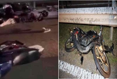  Lebih 30 motosikal dipercayai berkonvoi terlibat dalam kemalangan mengorbankan empat penunggang motosikal Yamaha RXZ awal pagi tadi. 