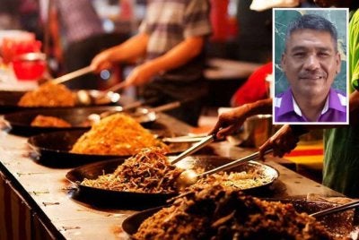 Sebahagian daripada kira-kira 400 peniaga kecil di sekitar Puncak Alam di sini dipercayai masih menjalankan perniagaan tanpa lesen sah. - Gambar kecil (Jamaluddin)