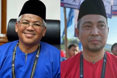 Kemenangan Cikgu Syar'e (gambar kiri) sekali gus menyaksikan BN berjaya merampas kerusi berkenaan yang sebelum ini disandang Sahruddin selama dua penggal.