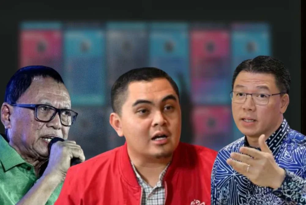 Mohd Puad Zarkashi (kiri), Akmal Saleh (tengah) dan Kor Ming