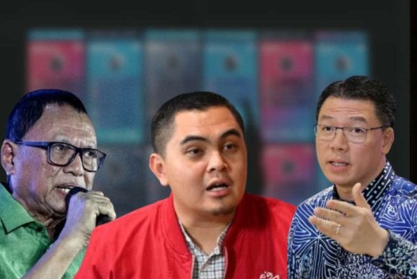 Mohd Puad Zarkashi (kiri), Akmal Saleh (tengah) dan Kor Ming