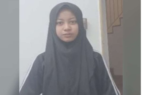 Nur Arissa Husna dilaporkan hilang sejak Jumaat lalu. Foto Polis Kajang