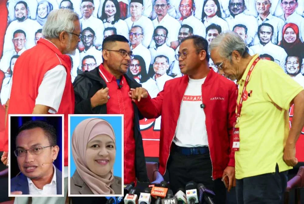 Keputusan PH merosot daripada 12 kepada 8 kerusi pada PRN Johor menunjukkan gabungan itu bukan sahaja gagal memperluas sokongan, malah kehilangan sebahagian kubu sedia ada. - Gambar kecil Mohammad Tawfik (kiri) dan Mashitah