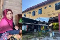 Lokasi motosikal Rosnani (kiri) ditemukan di kedai makan lama. - Foto: Wan Mohd Hirmanuzi 
