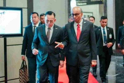 Steven Sim (kiri) dilantik sebagai Menteri pengiring Tharman sempena Lawatan Negara Pertama Presiden Singapura itu ke Malaysia. Foto: Steven Sim 