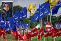 Keputusan PRN Johor memperlihatkan bahawa naratif sedemikian tidak lagi mudah mempengaruhi pengundi. Gambar kecil: Muna Rime