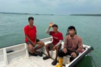 Kesemua lelaki warga asing itu ditahan selepas didapati menangkap ikan secara tidak sah.