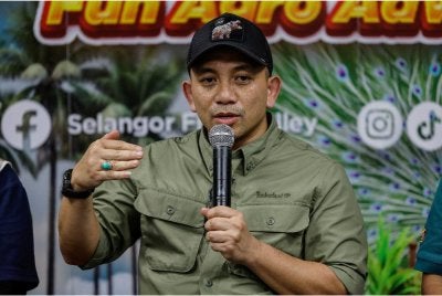 Mohamad Khairil ketika sidang akhbar Program Familiarisation PKPS di SFV di Bestari Jaya, Kuala Selangor pada Selasa. Foto: Bernama
