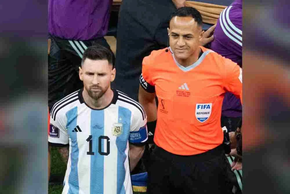 Elfath mengadili perlawanan Messi dan Argentina menentang Perancis di Piala Dunia 2022. Foto: Agensi