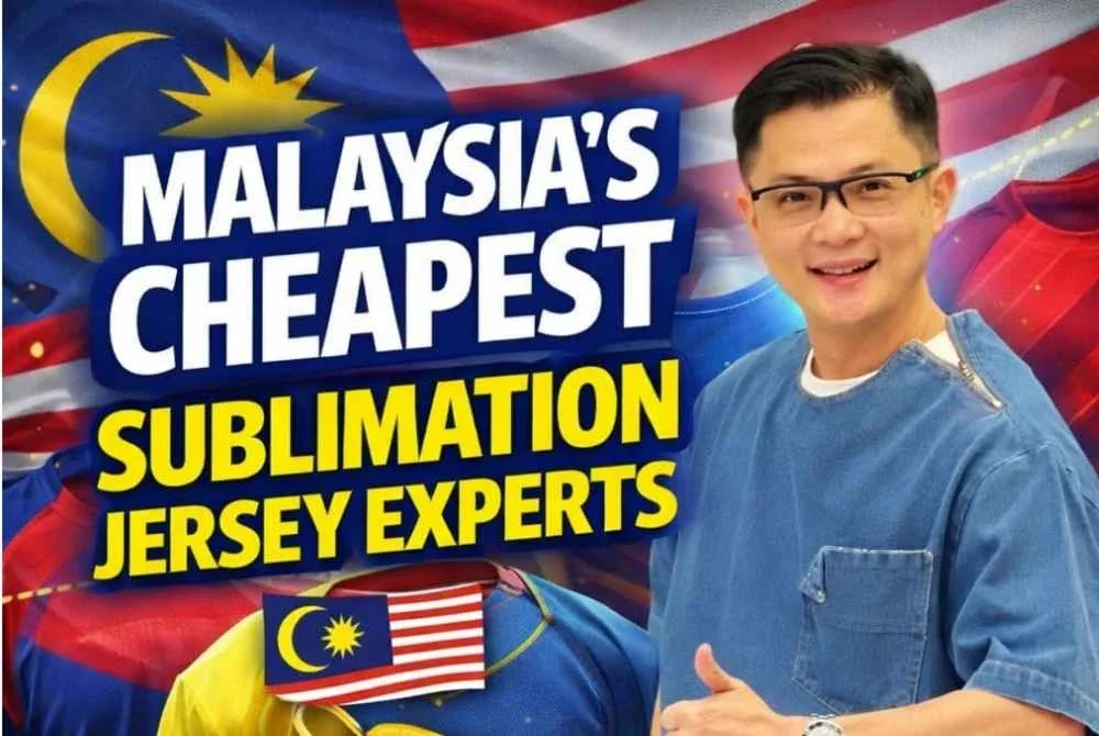 Jersi sublimation merupakan produk paling popular kerana sesuai untuk pakaian sukan, tahan lama, warna lebih terang dan selesa dipakai