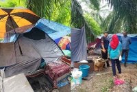 Keadaan tempat tinggal seorang asnaf dan keluarga di kawasan ladang kelapa sawit di Telok Panglima Garang, Kuala Langat. Foto: LEMBAGA ZAKAT SELANGOR