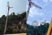 Kerja-kerja pemasangan semula tulisan ‘IPOH’ dijangka dilaksanakan secara berperingkat mulai 4 hingga 6 Ogos ini. Foto MBI