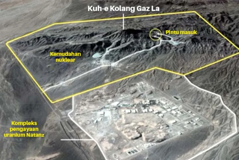 Ia disifatkan antara kemudahan nuklear paling kukuh milik Teheran. - Foto Agensi