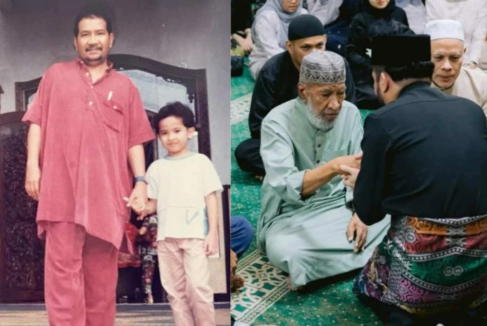 Muhamad Aqis Hakim bersama bapanya, Jasman. - Foto: Muhamad Aqis