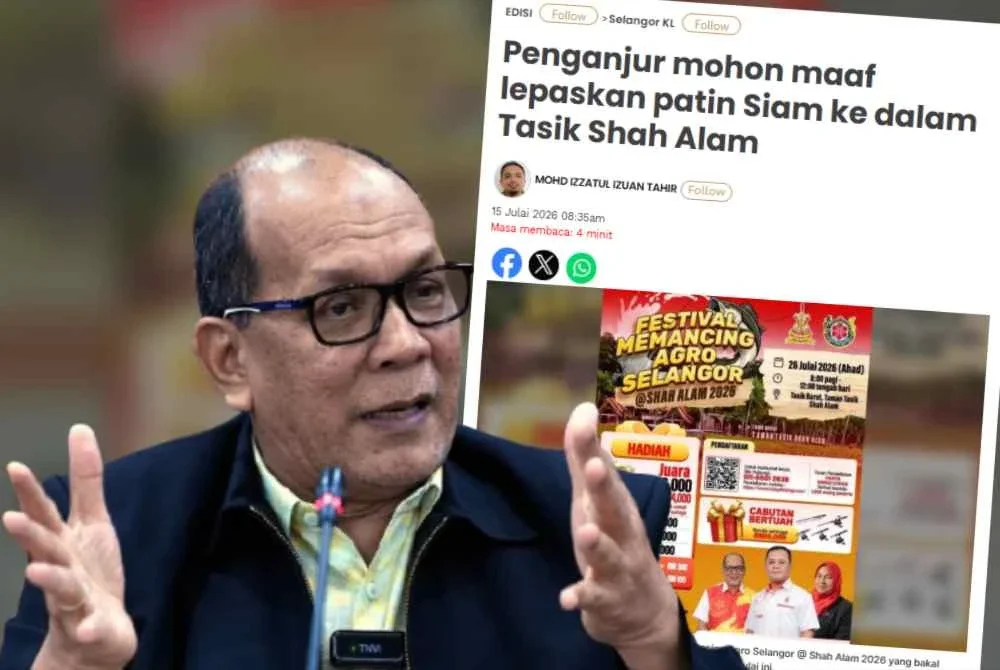 Laporan Sinar Harian pada Rabu dan Izham Hashim
