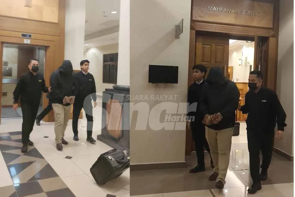 Ahmad Amin (tengah) didapati bersalah atas empat pertuduhan pilihan menerima wang berjumlah RM1,000 yang didakwa dilakukan dilakukan antara 3 Oktober 2017 hingga 26 Januari 2018. Foto Sinar Harian.