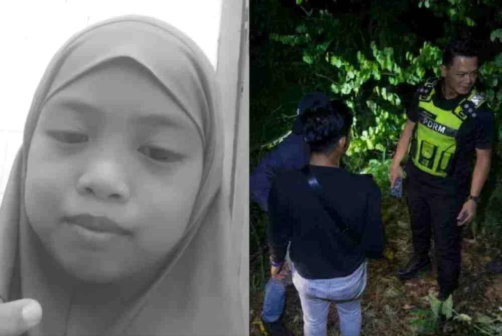 Polis menahan dua lelaki bagi membantu siasatan kes pembunuhan seorang kanak-kanak perempuan berusia 11 tahun yang mayatnya ditemukan di kawasan semak