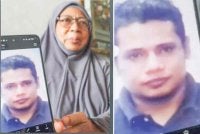 Salmah mengharapkan anaknya pulang selepas hilang tanpa khabar beri­ta sejak lebih sebulan lepas. Foto tular. 