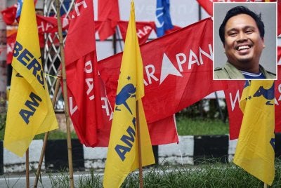 Mohd Shafiq (gambar kecil) berkata, keputusan PRN Johor merupakan referendum pertama rakyat terhadap Parti Bersama. Foto: Bernama 