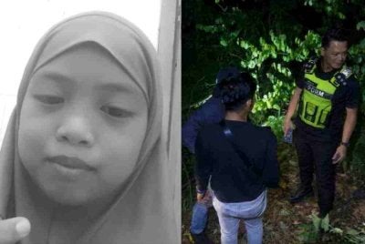 Polis menahan dua lelaki bagi membantu siasatan kes pembunuhan seorang kanak-kanak perempuan berusia 11 tahun yang mayatnya ditemukan di kawasan semak 
