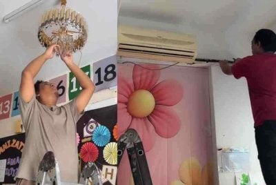 Meskipun Mohamad Nur Afiq kehilangan penglihatan, dia tetap mahir melakukan kerja-kerja pendawaian elektrik.