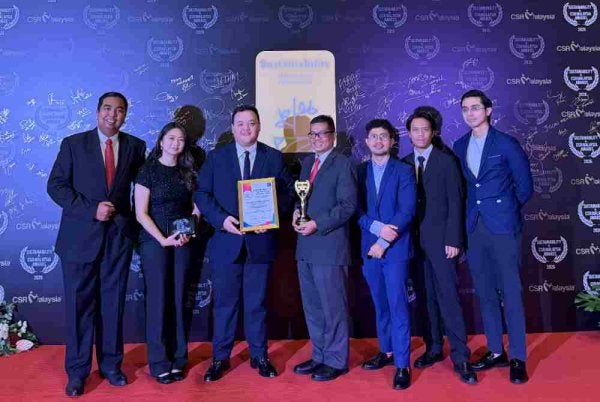 Pasukan M K Land di Sustainability & CSR Malaysia Awards 2026, di mana Kumpulan telah menerima Anugerah Community & Environmental Stewardship di bawah kategori Company of the Year (Property Developer).