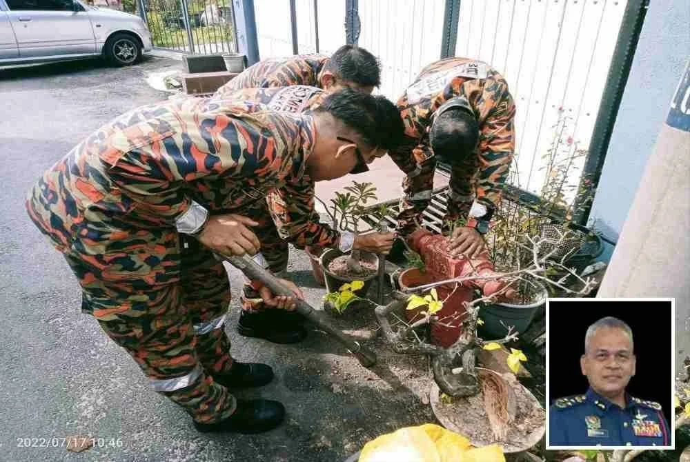 Antara bentuk halangan pili bomba yang merisikokan operasi pemadaman kebakaran. Foto: JBPM (Gambar kecil: Nordin)