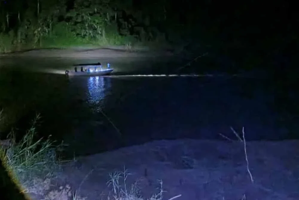 Lokasi kejadian mangsa dibaham buaya di sungai Kampung Batu Putih, Kinabatangan.
