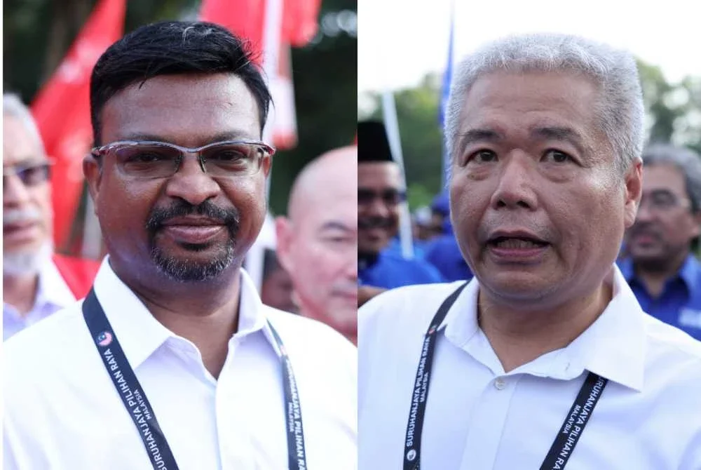Kerusi DUN Repah menyaksikan pertandingan satu lawan satu antara Koh Kim Swee (MCA) dan penyandang, Veerapan dari PH.