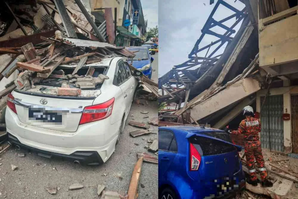 Pasukan Jabatan Bomba dan Penyelamat Malaysia (JBPM) telah tiba di lokasi dan sedang menjalankan operasi pemeriksaan serta pemantauan bagi memastikan keadaan selamat.