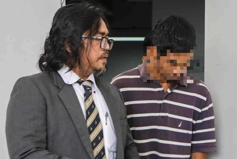 Seorang penganggur direman enam hari bermula hari ini kerana disyaki mencederakan isterinya di sebuah rumah di Jalan Kubang Siput Khamis lepas. Foto Bernama.