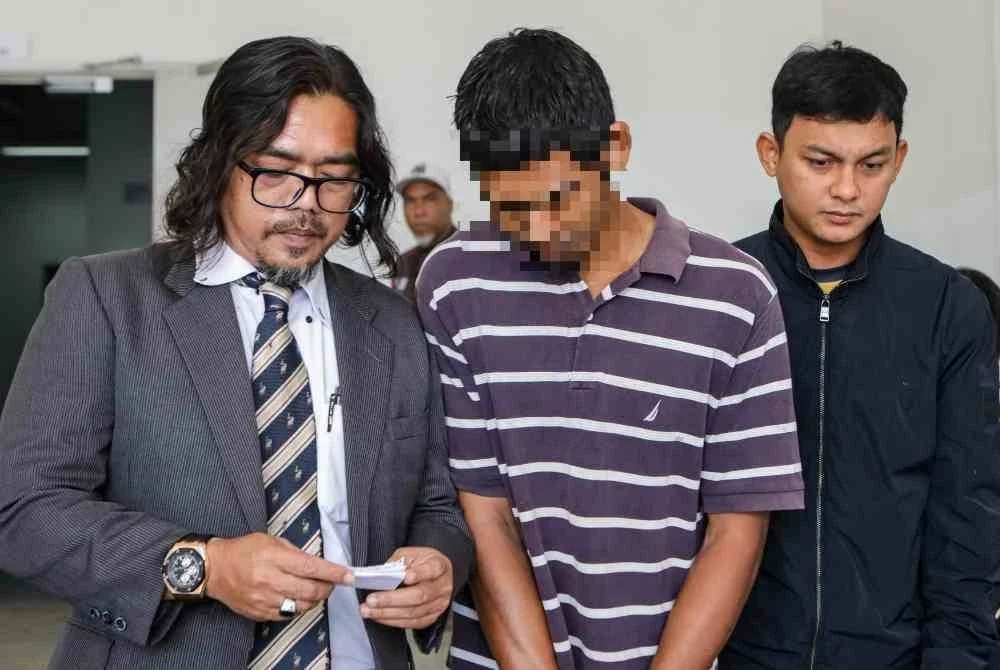Seorang penganggur direman enam hari bermula hari ini kerana disyaki mencederakan isterinya di sebuah rumah di Jalan Kubang Siput Khamis lepas.- Foto Bernama.