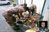 Antara bentuk halangan pili bomba yang merisikokan operasi pemadaman kebakaran. Foto: JBPM (Gambar kecil: Nordin)