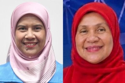 Noorzunita (kiri) akan dicabar S Leza daripada BN di kerusi DUN Pilah pada PRN Negeri Sembilan ke-16.