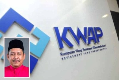 Dana penjawat awam, Kumpulan Wang Persaraan (Diperbadankan) (KWAP) bocor sebanyak RM200 juta.Gambar kecil: Borhan
