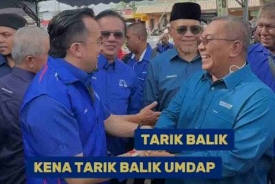 Tangkap layar video di media sosial Asyraf Wajdi.