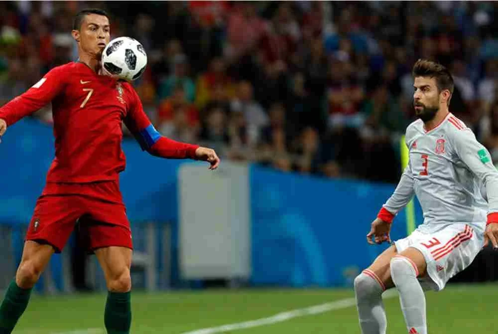 Portugal 3-3 Sepanyol (Peringkat Kumpulan 2018)