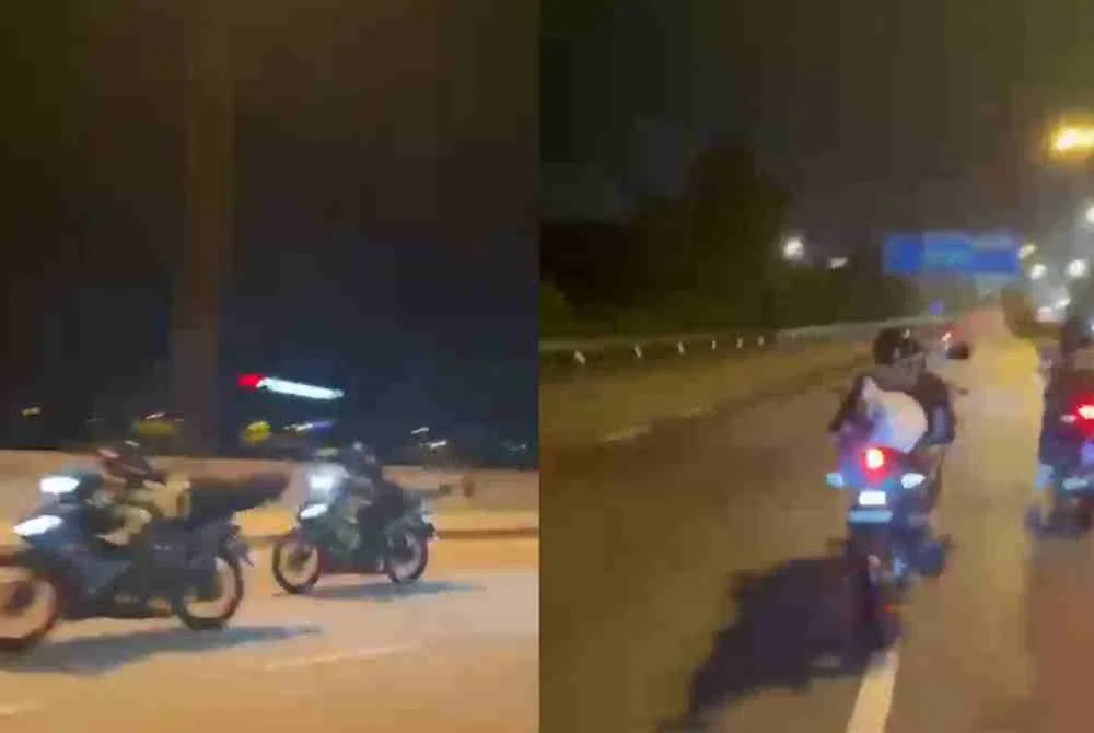 Gelagat sekumpulan penunggang motosikal yang melakukan aksi berbahaya ala 'Superman' dirakam dalam satu video tular berdurasi 48 saat baru-baru ini.