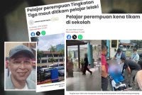 KPM disaran menyediakan pilihan pembelajaran dari rumah kepada pelajar yang dikenal pasti mempunyai gangguan kesihatan mental berisiko bagi mengelakkan insiden keganasan seperti kes tikaman di sekolah terus berulang. Gambar kecil: Kamal Affandi