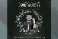 Allahyarham Danish Hizqeel. Foto Facebook Shining FC