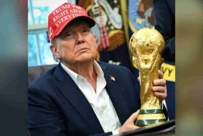 Trump dijangka bersama Presiden Persekutuan Bolasepak Antarabangsa (FIFA), Gianni Infantino menyerahkan trofi kepada juara.