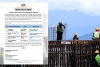 Hebahan rasmi KKR tentang kemudahan kewangan disediakan untuk membantu kontraktor tempatan.