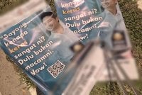 Antara gegantung yang telah diturunkan kerana mengandungi perkataan yang tidak sesuai dan mencetuskan kontroversi.