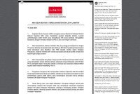 Hantaran Facebook Fathi pada Isnin berhubung desakan Pemuda PH yang mahu menteri, timbalan menteri BN letak jawatan Kabinet.