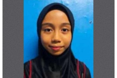 Qaseh Adriyana dilapor hilang sejak Jumaat lepas. - Foto: Polis Kajang
