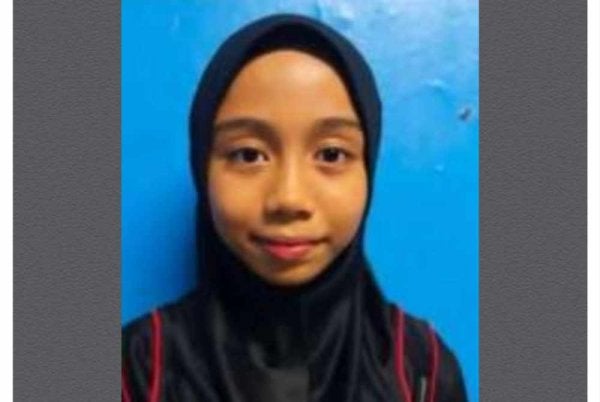 Qaseh Adriyana dilapor hilang sejak Jumaat lepas. - Foto: Polis Kajang